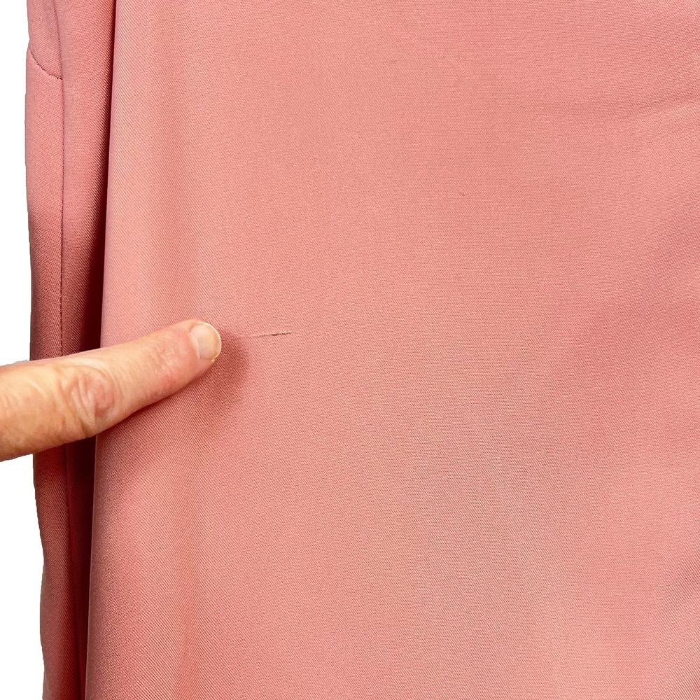 Topshop Asymmetrical Ruffle Midi Dress Dusty Rose Size 8 Prom Soft Girl Romantic - Picture 12 of 14